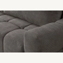 Fumo Komfortowa sofa narożna pikowana Tkanina Onega 22
